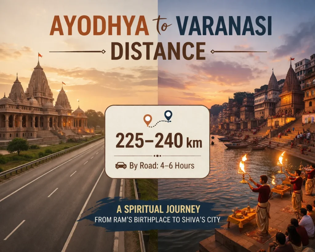 Ayodhya to Varanasi Distance