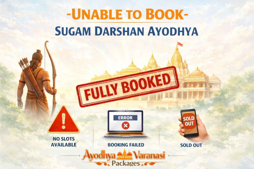 Unable to Book Sugam Darshan Ayodhya?