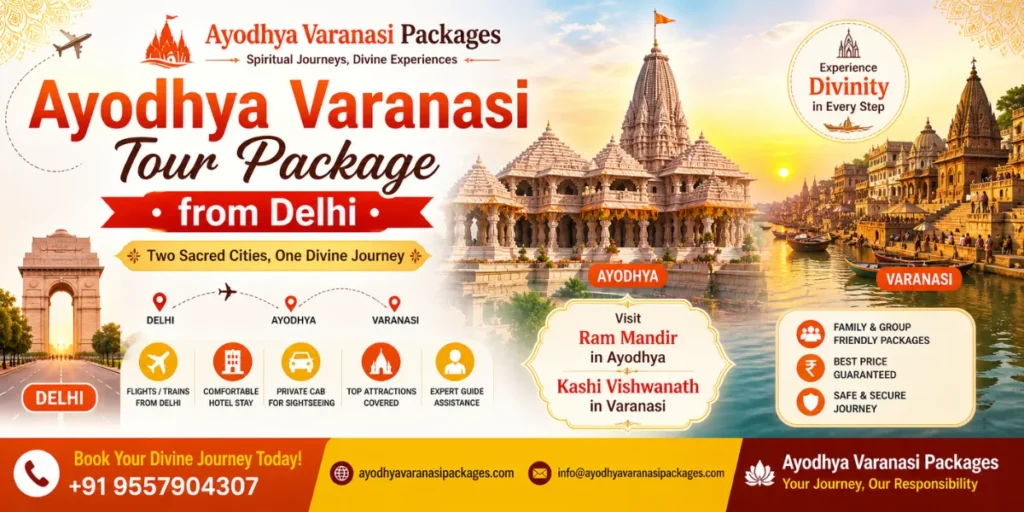 Ayodhya Varanasi Tour Package from Delhi