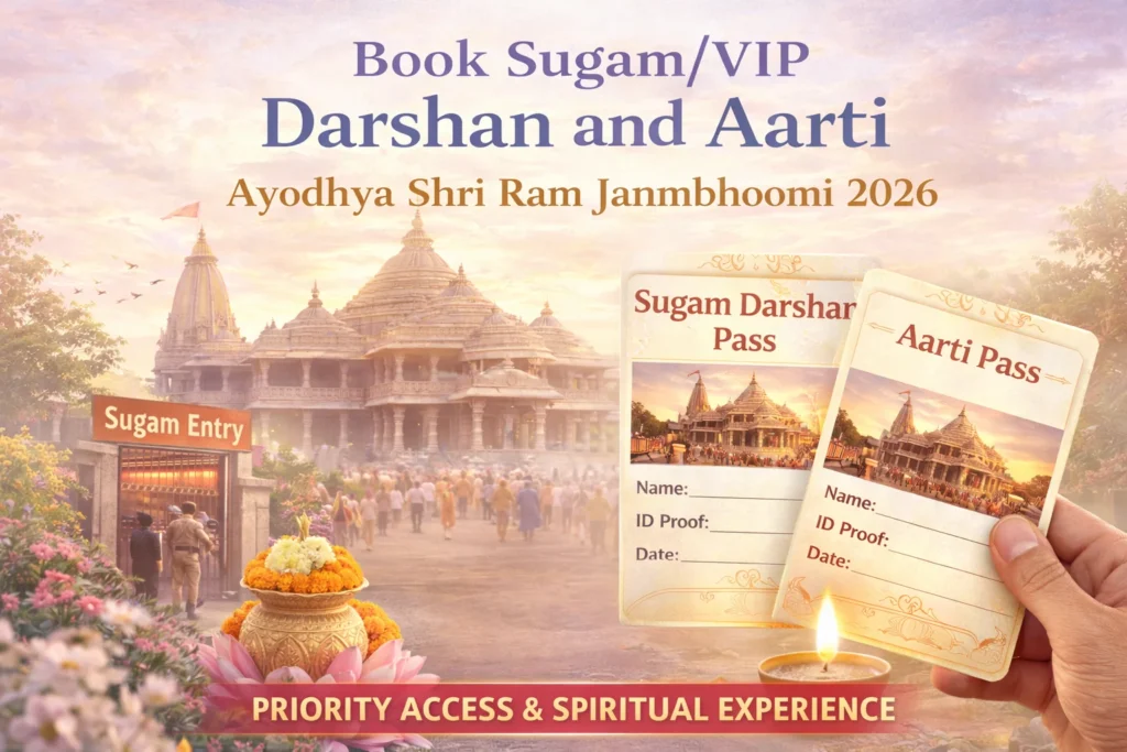 Book Sugam/VIP Darshan and Aarti