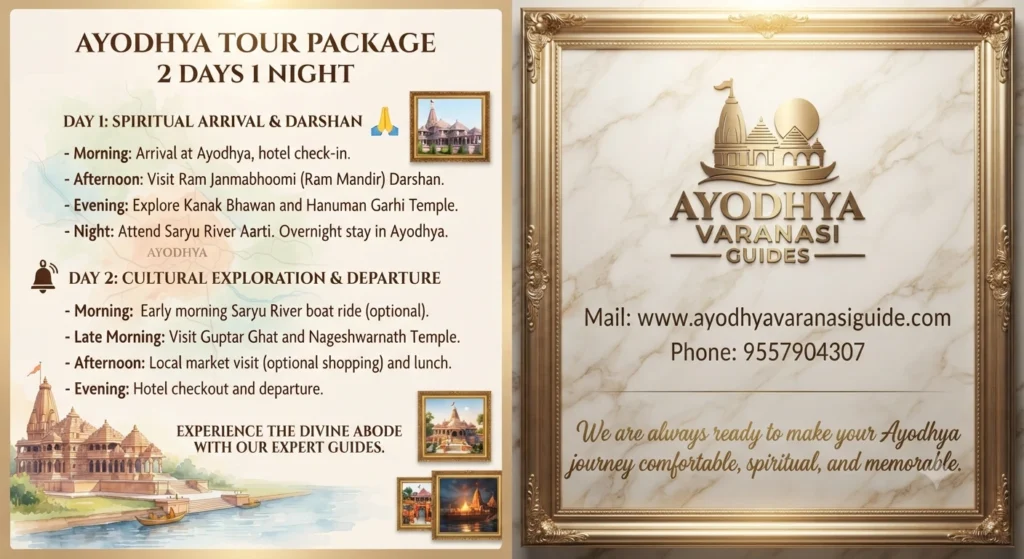 Ayodhya Tour Package 2 Days 1 Night