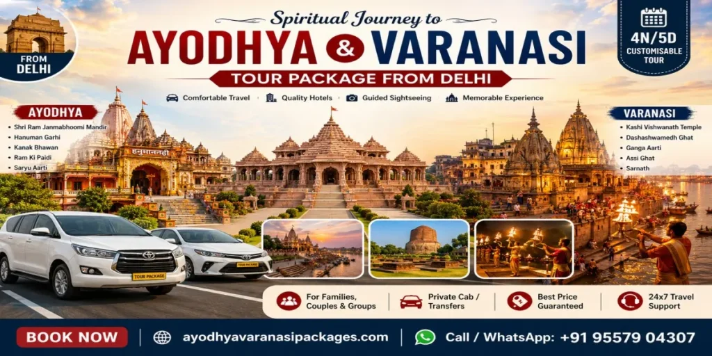 Ayodhya Varanasi tour package from Delhi